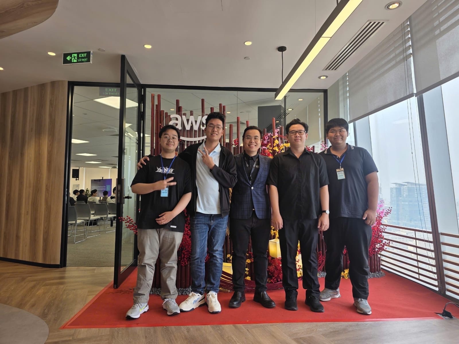 Networking with attendees