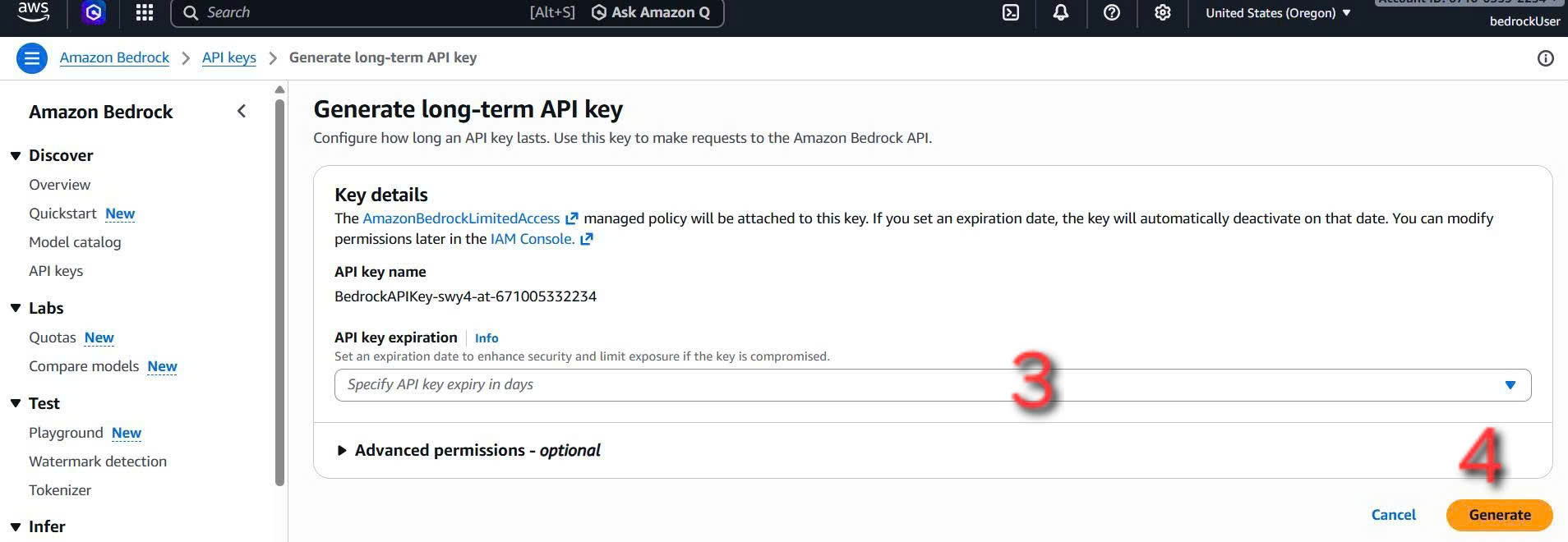 Configure and generate API key
